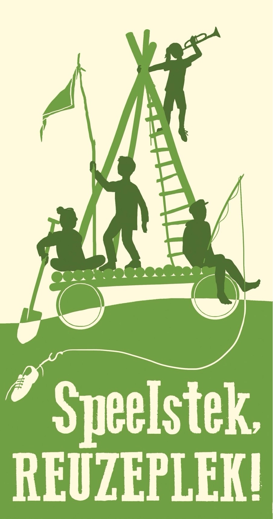 Jaarthemaposter 2023–2024: Speelstek, reuzeplek!