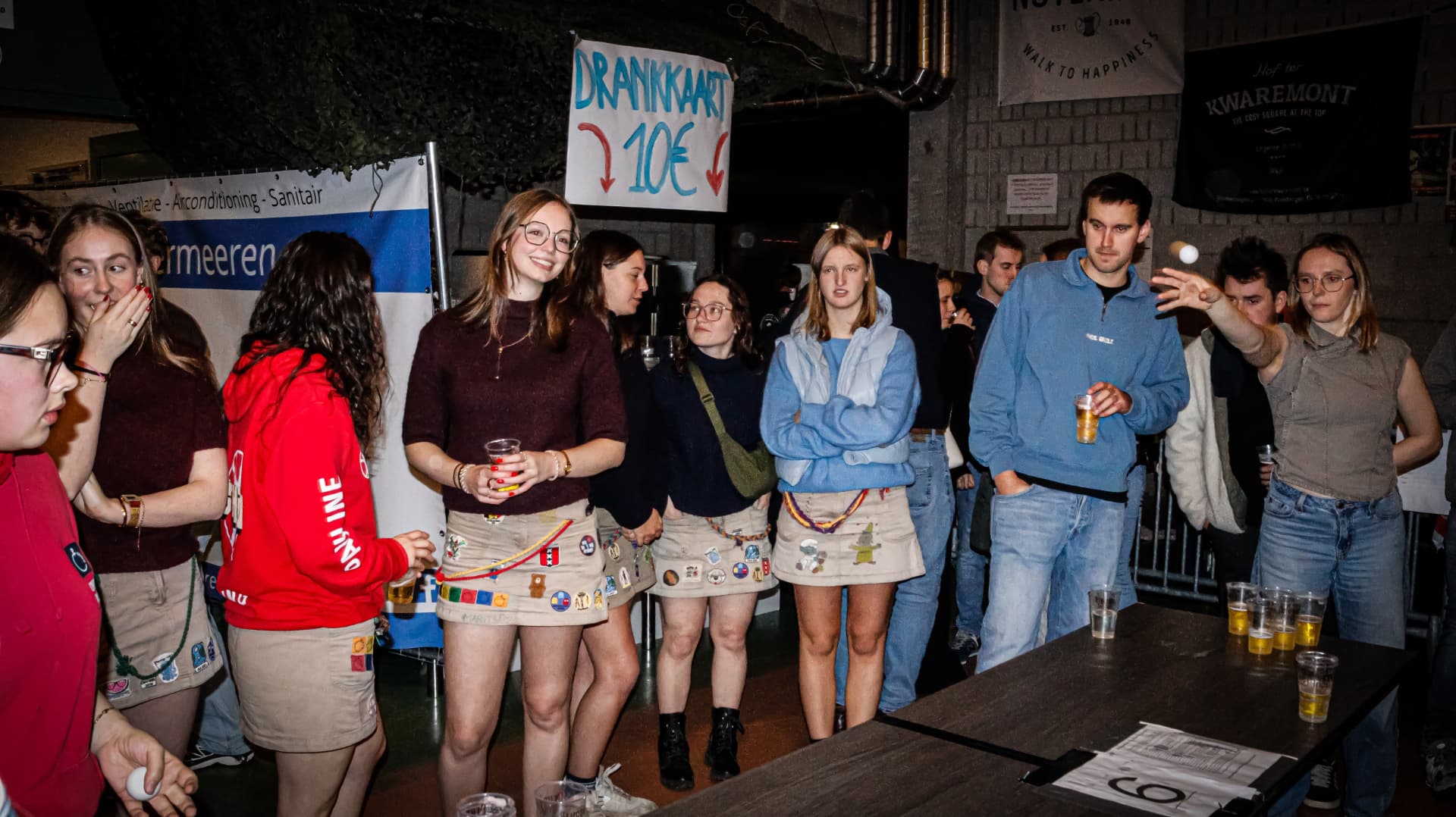 Sfeerbeeld vorige editie bierpongtoernooi